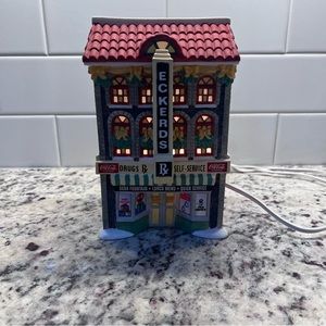 2000 Eckerds Drug Store Coca-Cola Town Square Collection Christmas Village